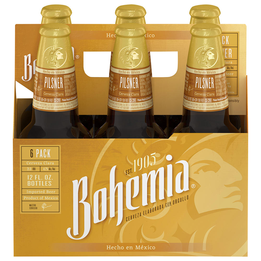 Bohemia Beer 6 pk Bottles, 12 oz