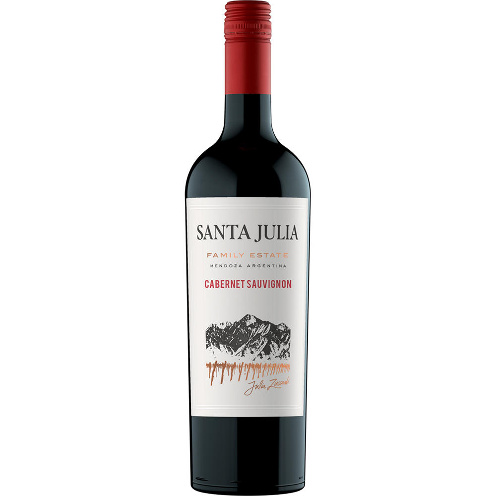 Santa Julia Cabernet Sauvignon Argentina Red Wine, 750 mL