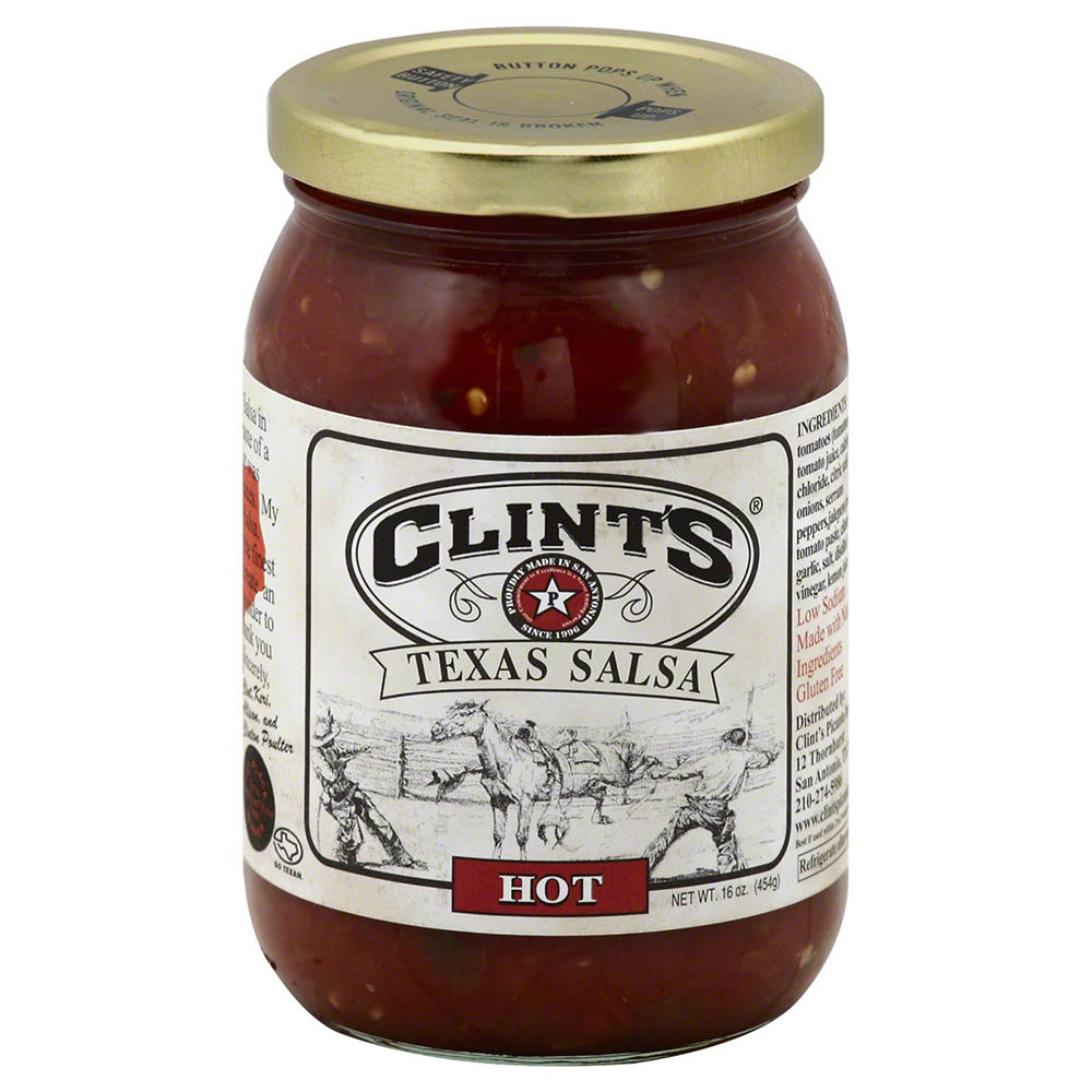 Clint's Texas Salsa - Hot, 16 oz