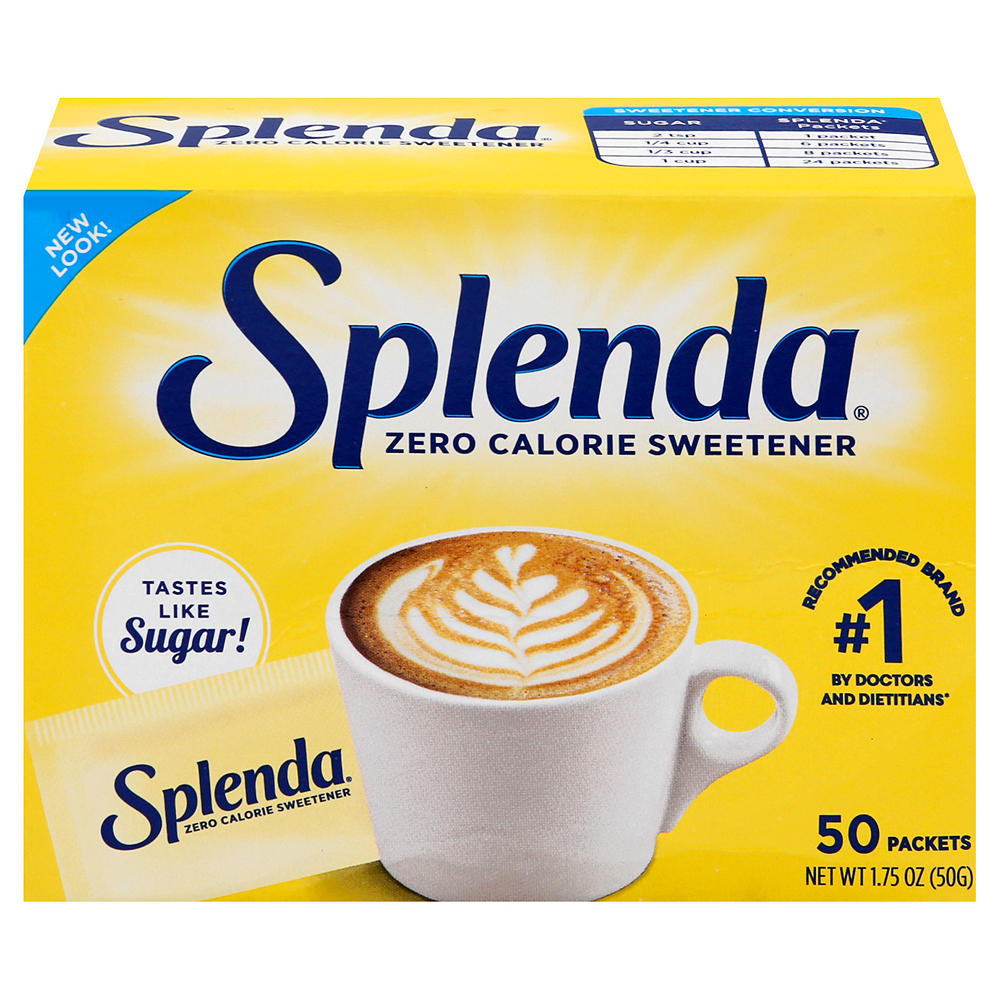 Splenda Zero Calorie Sweetener Packets, 50 ct