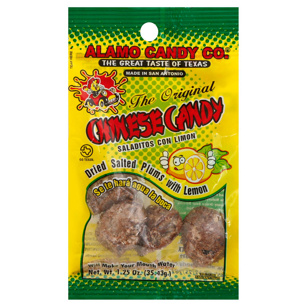 Alamo Candy Co. Saladitos Con Lemon Chinese Candy, 1.25 oz