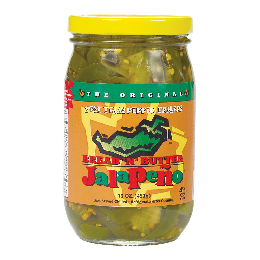 West Texas Pepper Traders Bread 'N' Butters Jalapenos, 16 oz
