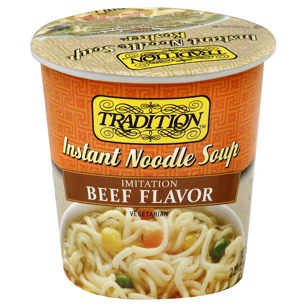 Tradition Kosher Beef Style Instant Noodle Soup, 2.5 oz