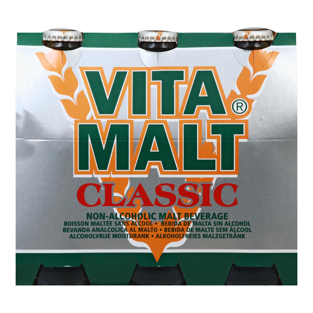 Vita Malt Alcohol Free Classic Malt Beverage 11.2 oz Bottles, 6 pk
