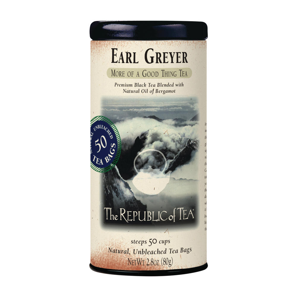 The Republic of Tea Earl Greyer Black Tea Bags, 50 ct