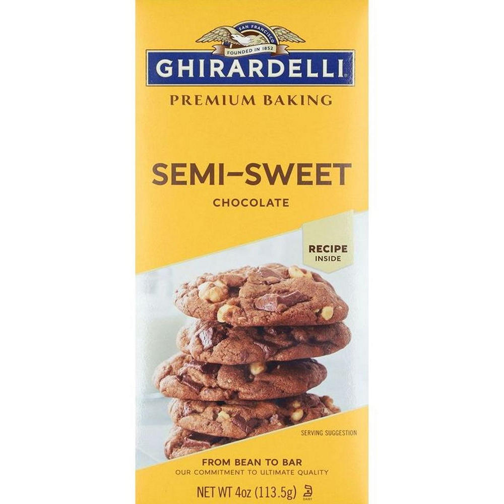 Ghirardelli Premium Baking Bar Semi-Sweet Chocolate, 4 oz