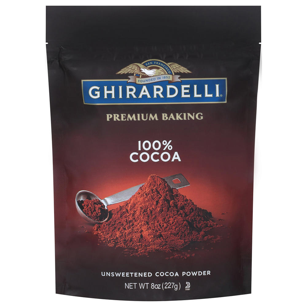 Ghirardelli Premium Baking Unsweetened 100% Cocoa Powder, 8 oz