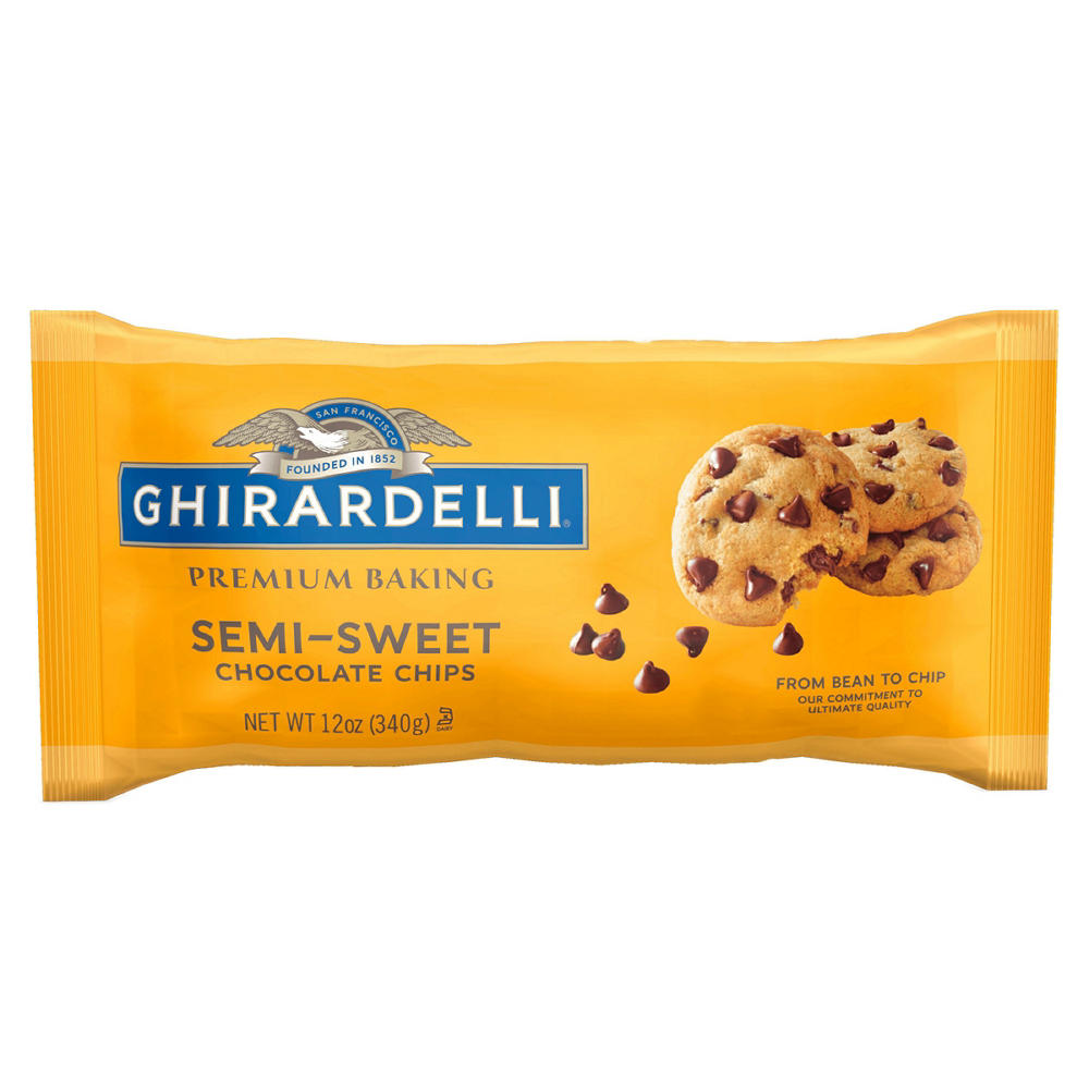 Ghirardelli Premium Baking Semi-Sweet Chocolate Chips, 12 oz