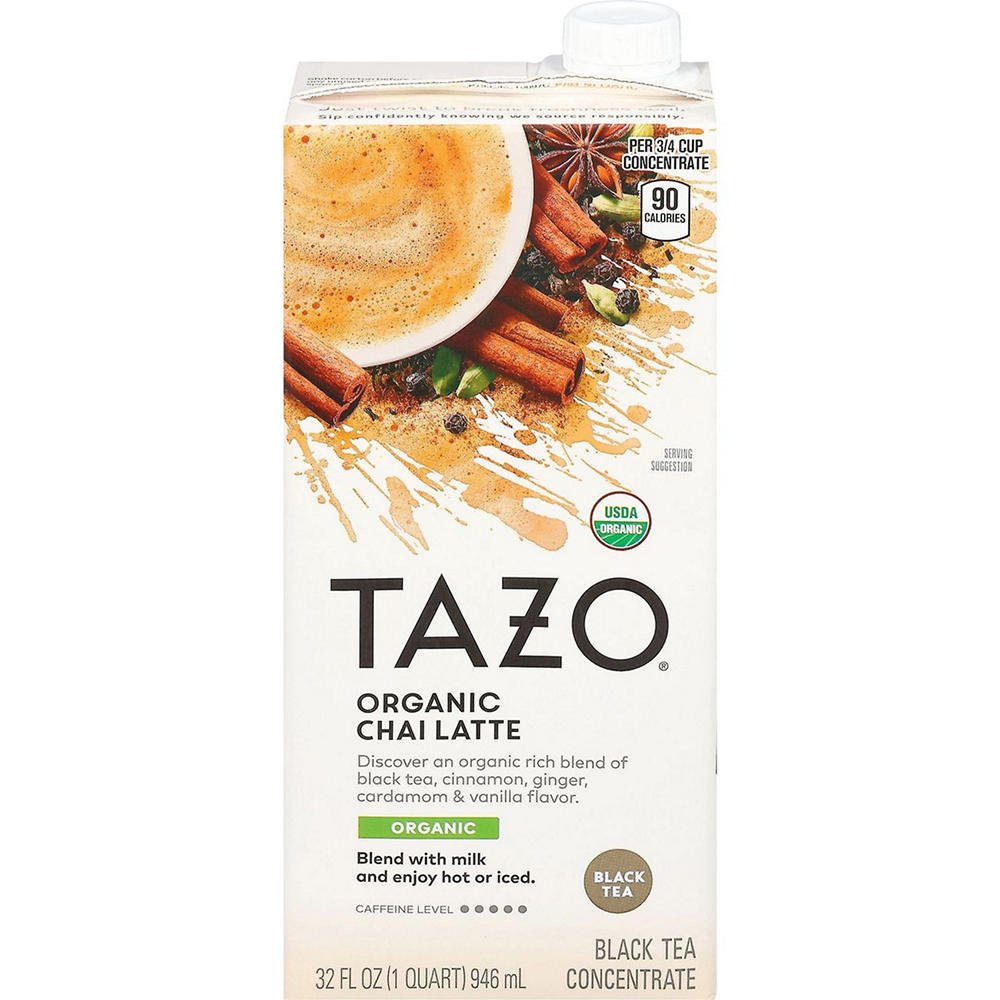 Tazo Organic Chai Latte Black Tea Concentrate, 32 oz
