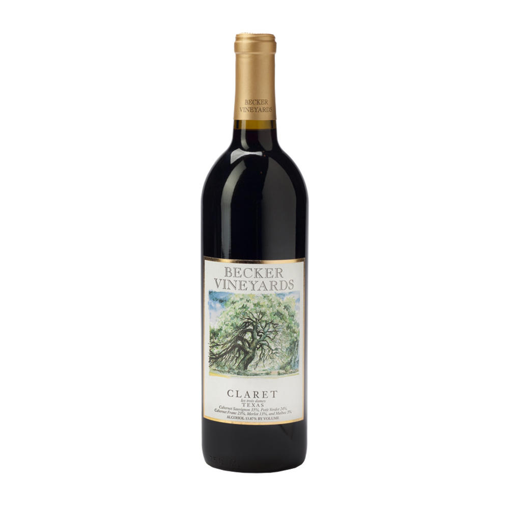Becker Vineyards Claret Texas Red Wine, 750 mL