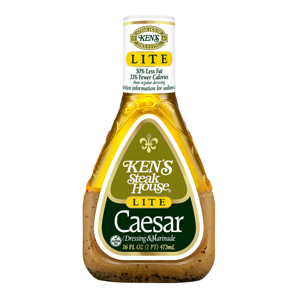 Ken's Steak House Lite Caesar Dressing & Marinade, 16 oz