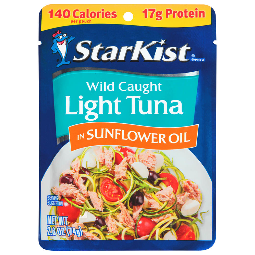 StarKist Chunk Light Tuna In Sunflower Oil Pouch, 2.6 oz