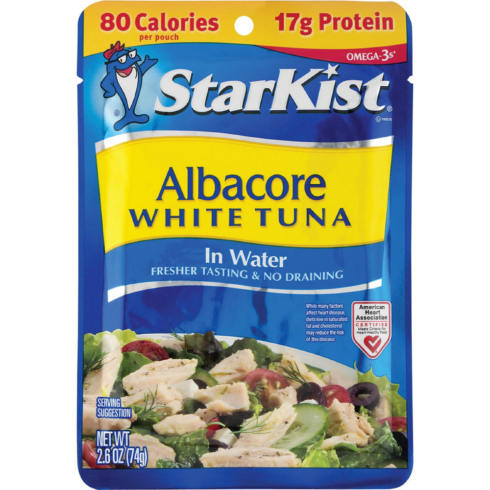 StarKist Albacore White Tuna in Water Pouch, 2.6 oz