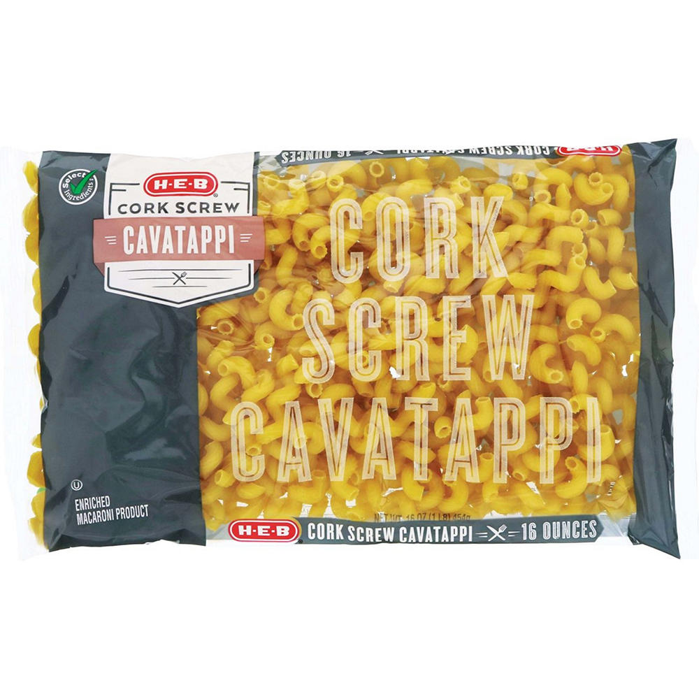 H-E-B Corkscrew Cavatappi Pasta Noodles, 16 oz