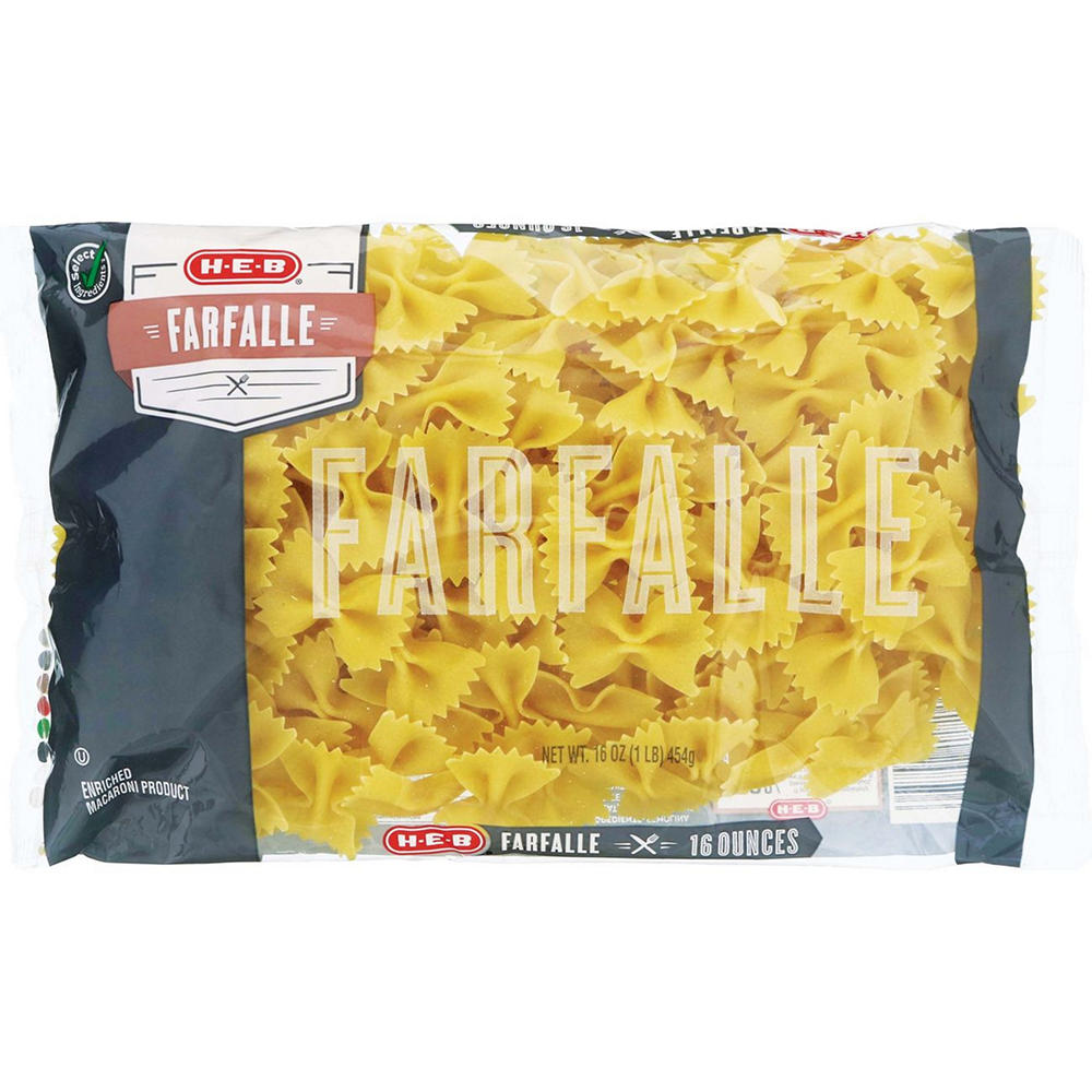 H-E-B Farfalle Pasta Noodles, 16 oz