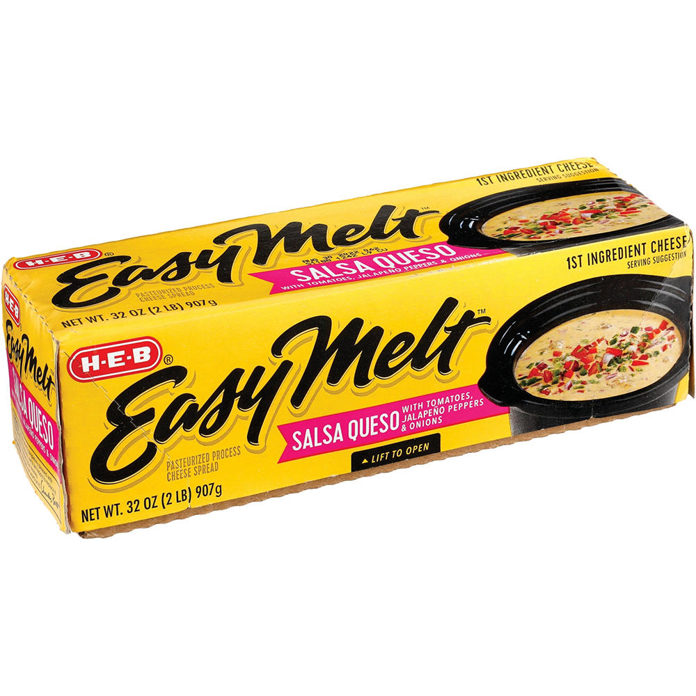 H-E-B Easy Melt Salsa Queso Cheese Spread, 32 oz