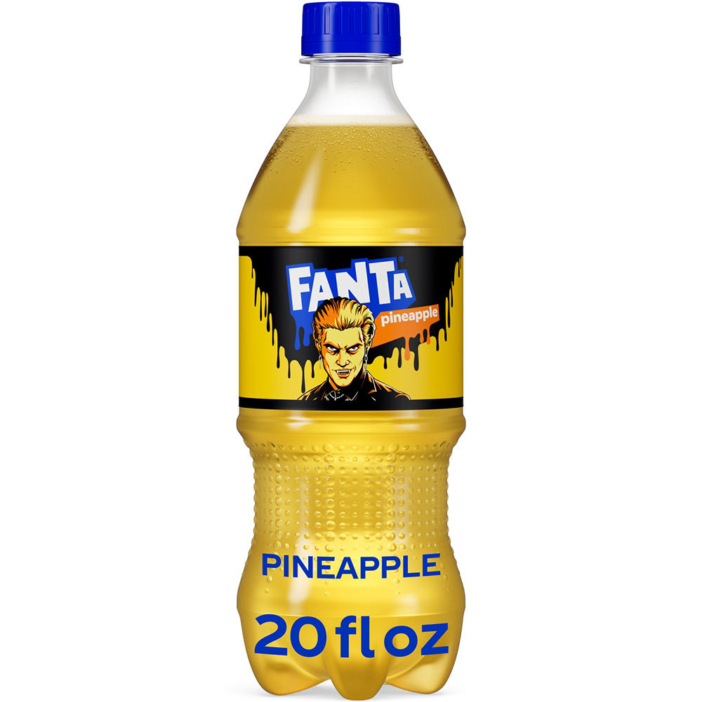 Fanta Pineapple Soda Soft Drink, 20 oz