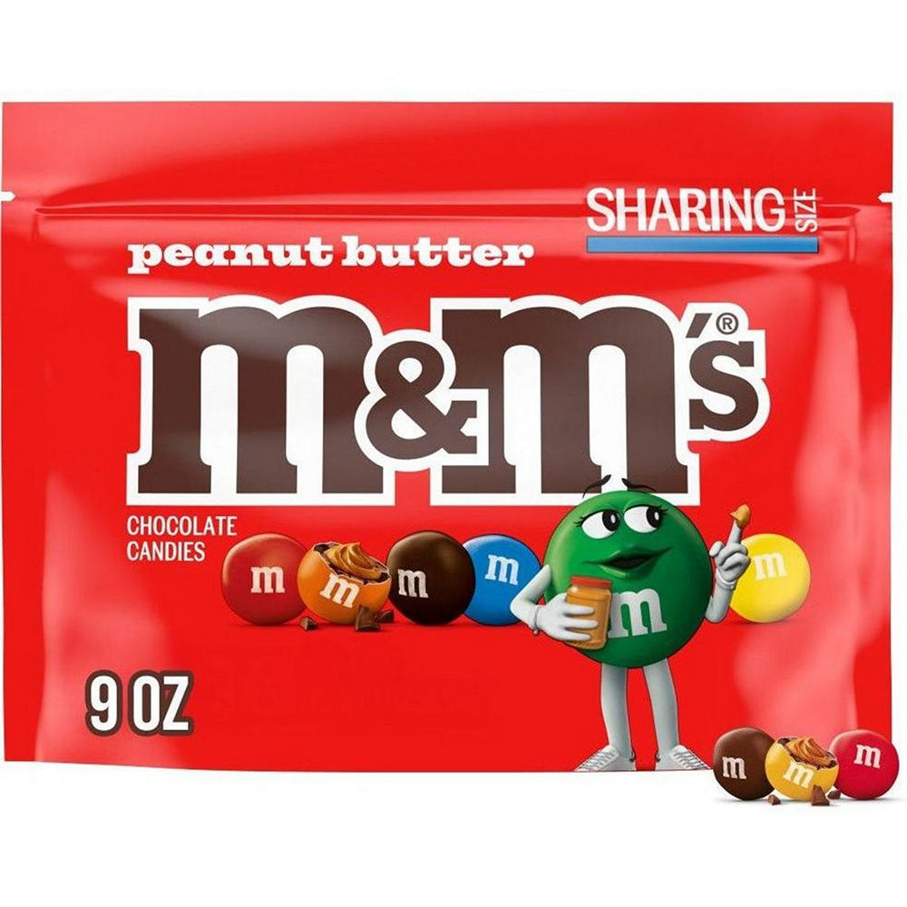 M&M'S Peanut Butter Milk Chocolate Candy - Sharing Size, 9 oz