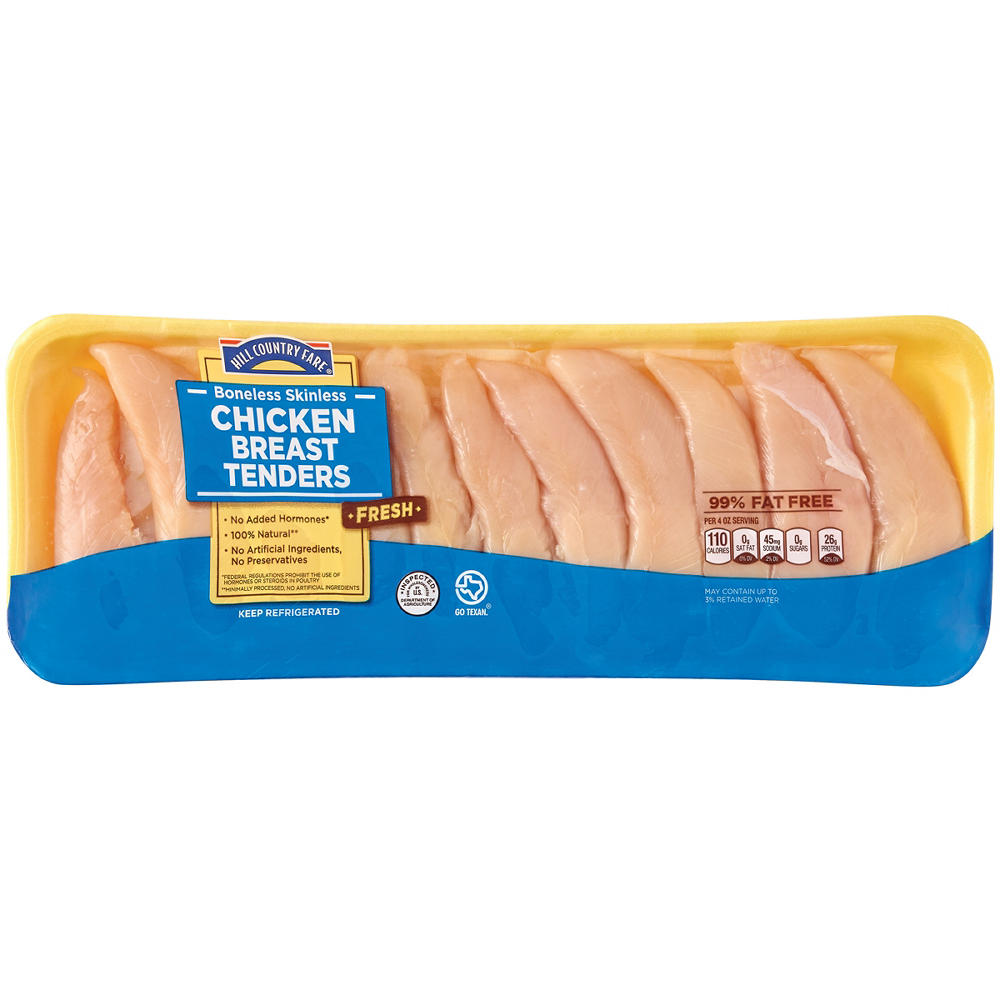 Hill Country Fare Boneless Skinless Chicken Breast Tenders, Avg. 2.0 lbs
