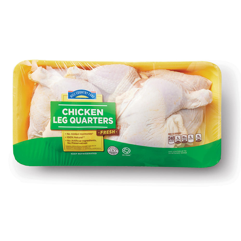 Hill Country Fare Chicken Leg Quarters, Avg. 3.9 lbs