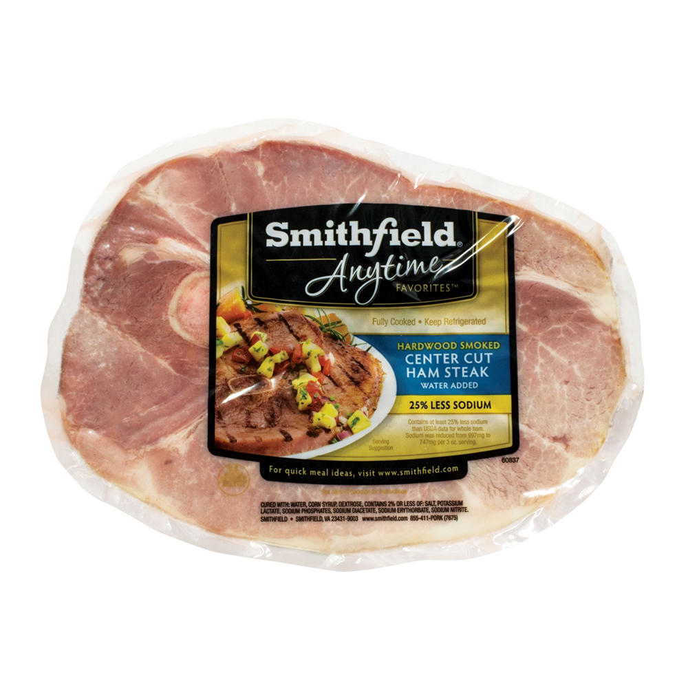 Smithfield Hardwood Smoked Center Cut Ham Steak, Avg. 1.5 lbs