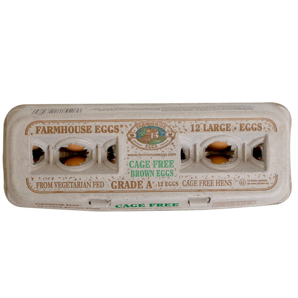 Farmhouse Grade A Cage Free Large Brown Eggs, 12 ct