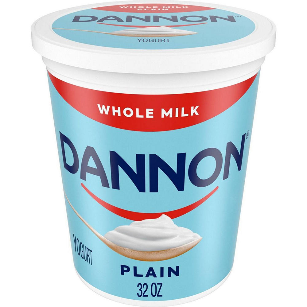 Dannon Whole Milk Plain Yogurt, 32 oz