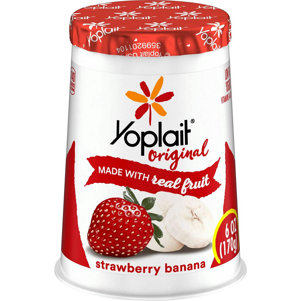 Yoplait Original Low-Fat Strawberry Banana Yogurt, 6 oz