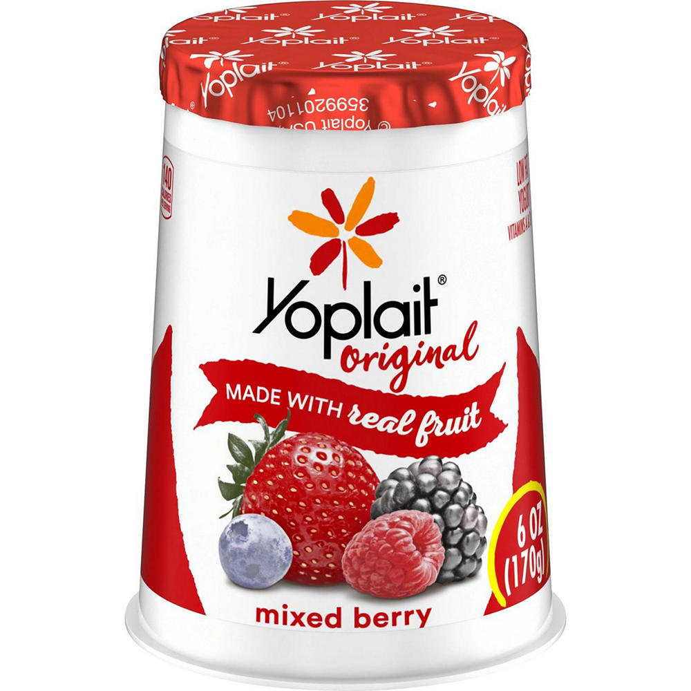 Yoplait Original Low-Fat Mixed Berry Yogurt, 6 oz