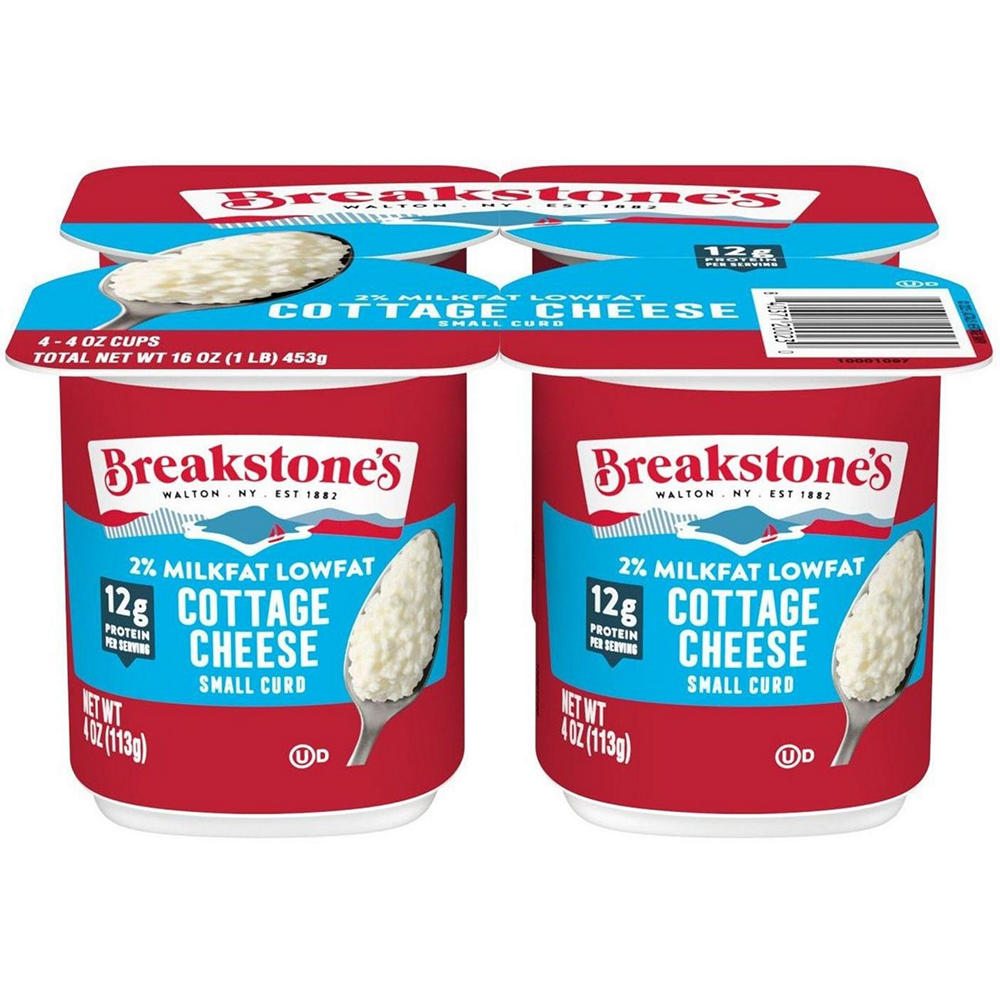Breakstone's Breakstones Low-fat Cottage Cheese 2% Milkfat Small Curd, 4 ct