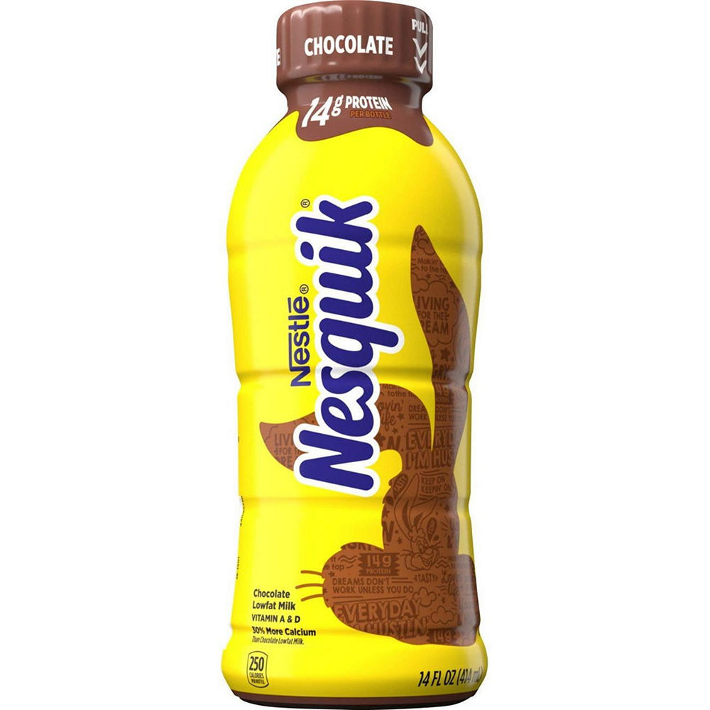 Nesquik 14g Protein Lowfat Chocolate Milk, 14 oz