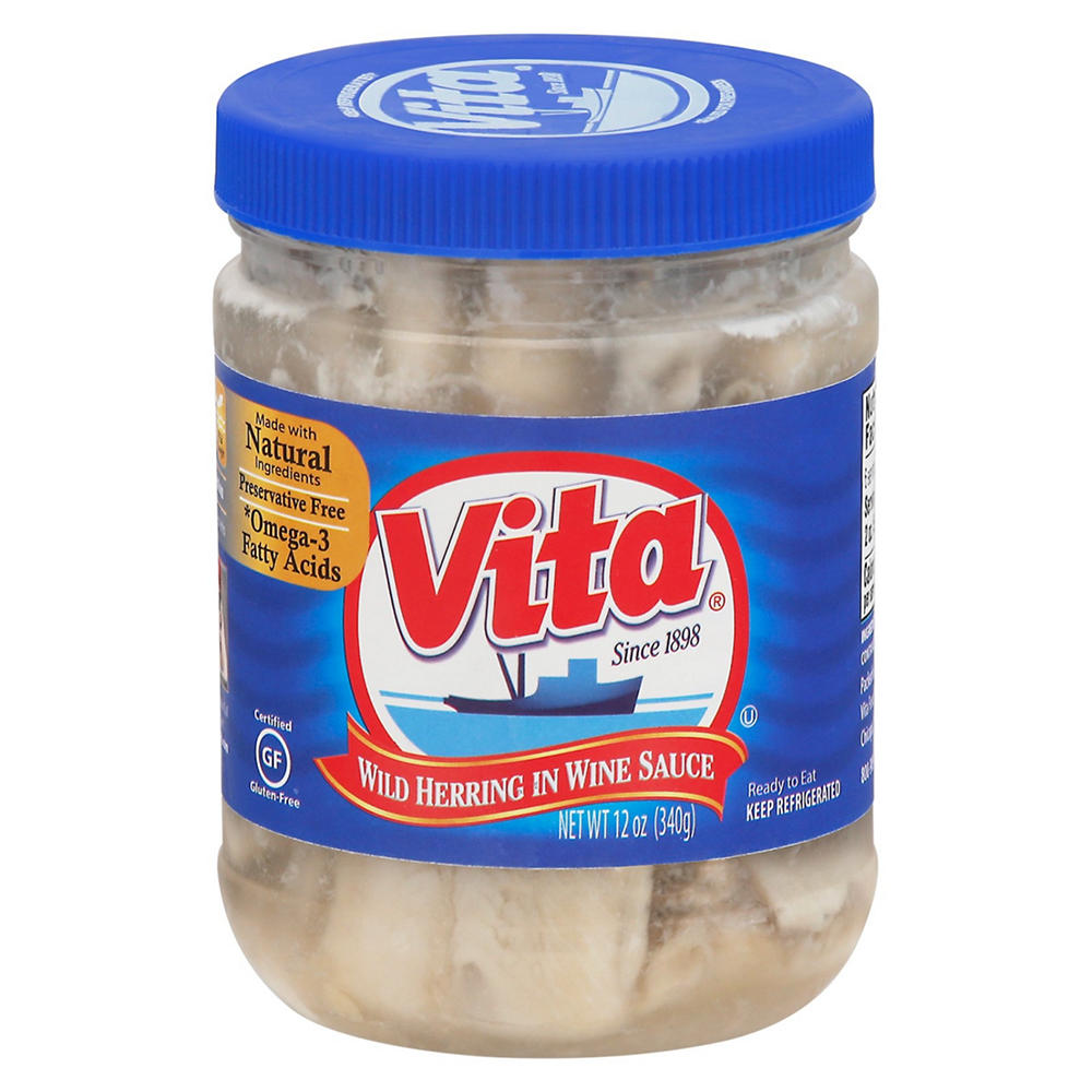 Vita Wild Herring in Wine Sauce, 12 oz
