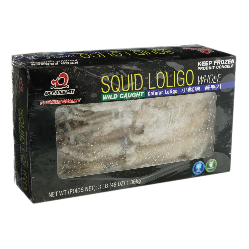 Pacific Seafood Wild Caught Squid Loligo, 48 oz