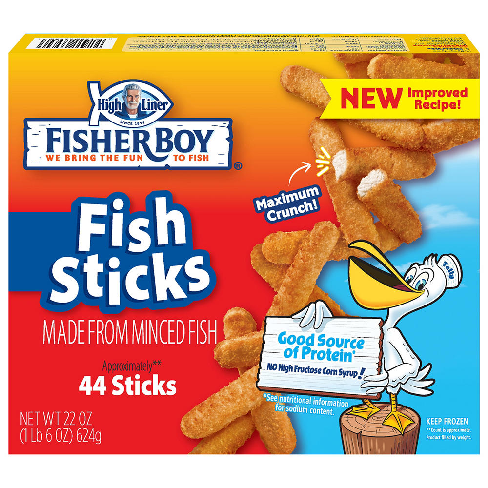 Fisher Boy Frozen Fish Sticks, 22 oz, 44 ct