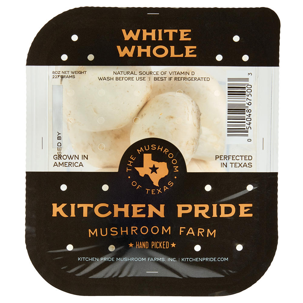 Fresh Whole White Mushrooms, 8 oz