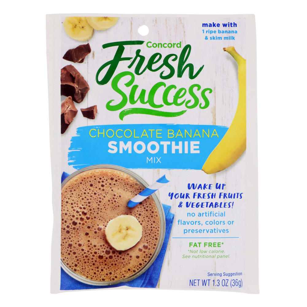 Concord Foods Chocolate Banana Smoothie Mix, 1.30 oz