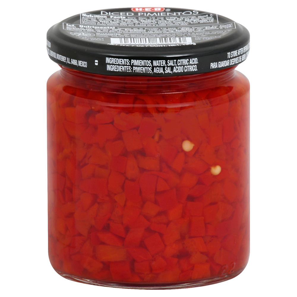 H-E-B Diced Pimientos, 7 oz
