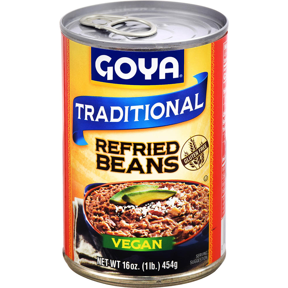 Goya Traditional Vegan Refried Beans, 16 oz
