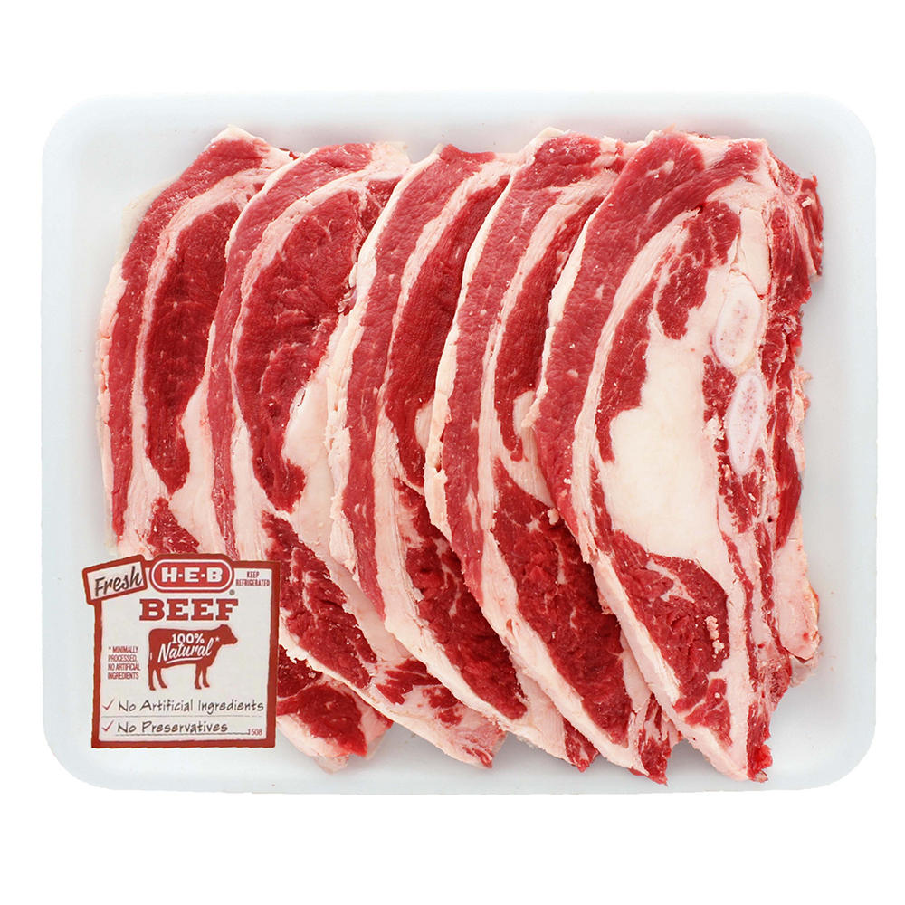 H-E-B Beef Sliced Navel Brisket Bone-In Value Pack, Avg. 1.9 lbs