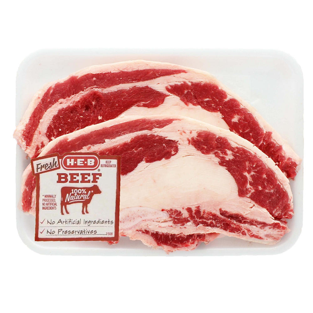 H-E-B Beef Sliced Navel Brisket Bone-In, Avg. 1.1 lbs