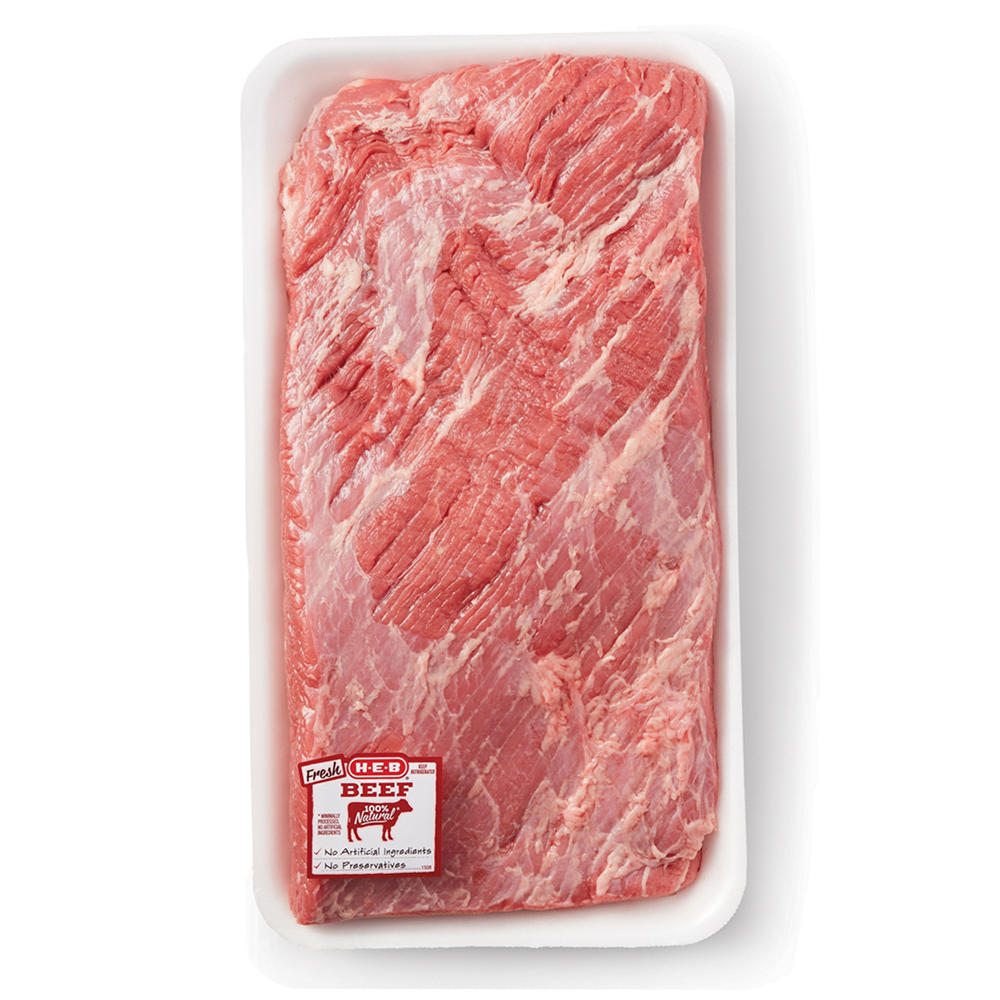 H-E-B Trimmed Deckle Off Whole Beef Brisket – USDA Select, Avg. 4.9 lbs