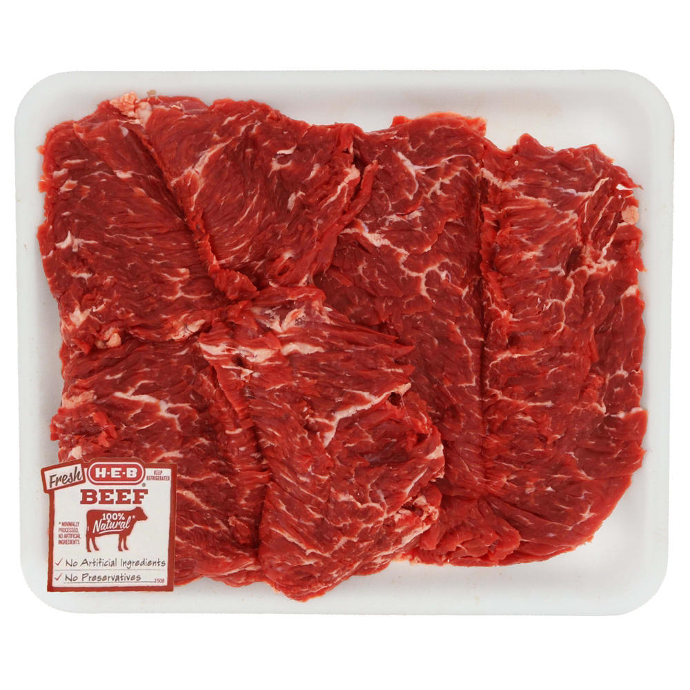 H-E-B Butterflied Beef Sirloin for Fajitas - Value Pack, Avg. 1.85 lbs