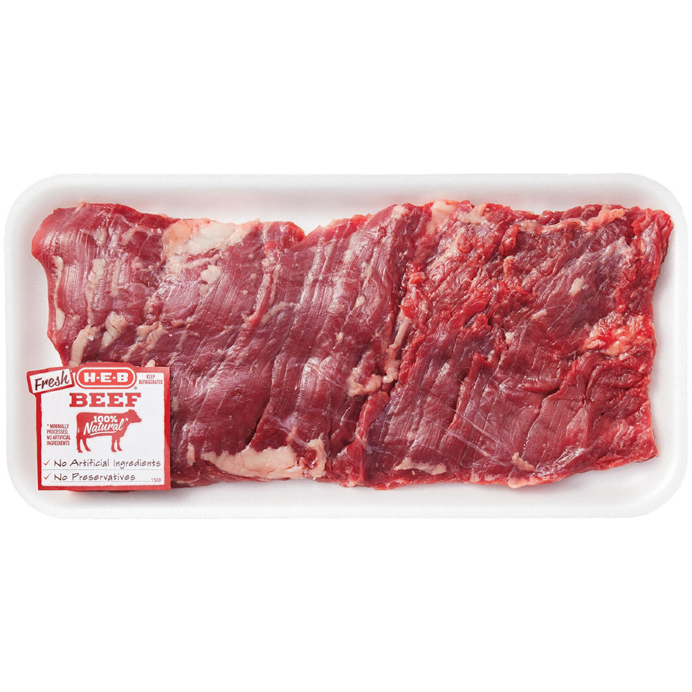 H-E-B Beef Inside Skirt Steak, Avg. 0.87 lb