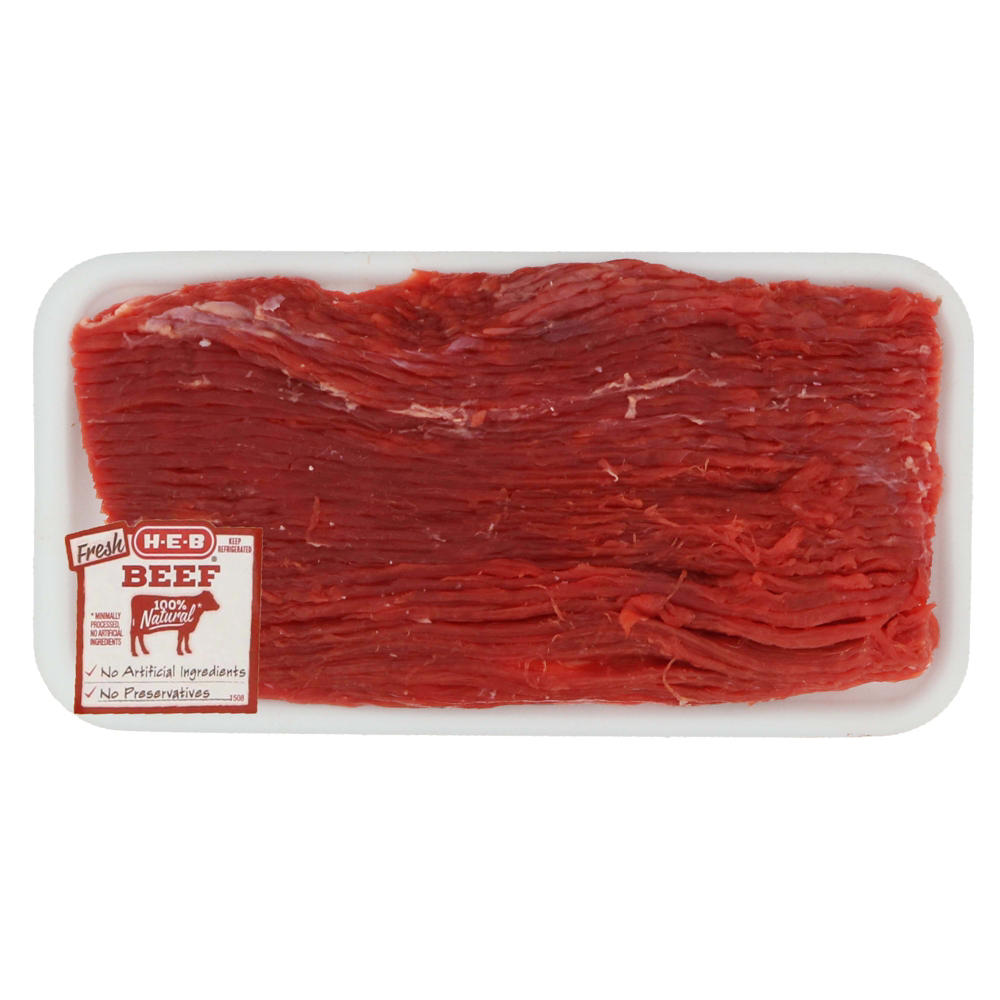 H-E-B Tenderized Beef Flank Steak, Avg. 0.96 lb