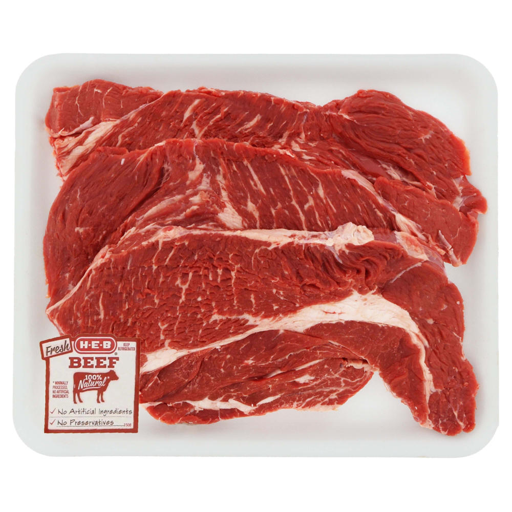 H-E-B Beef Chuck Steak Value Pack, USDA Select , Avg. 2.0 lbs