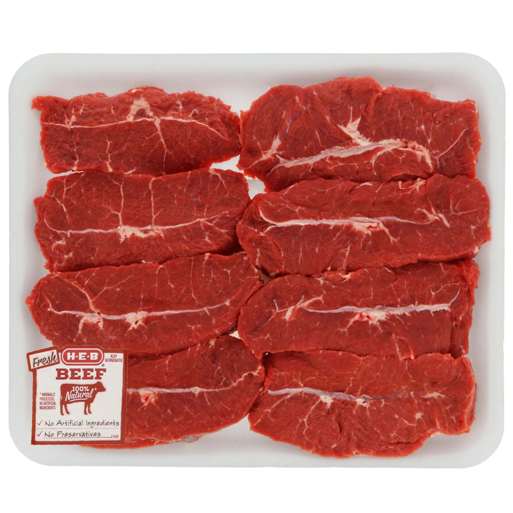 H-E-B Beef Top Blade Steak Boneless Thick Value Pack, USDA Select , Avg. 2.0 lbs