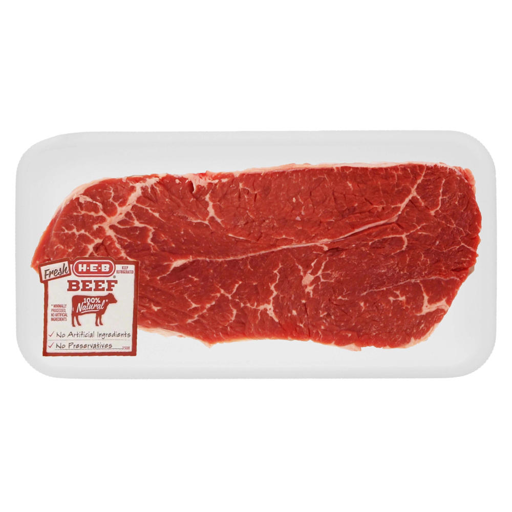 H-E-B Beef Shoulder Steak Boneless USDA Select, Avg. 0.72 lb