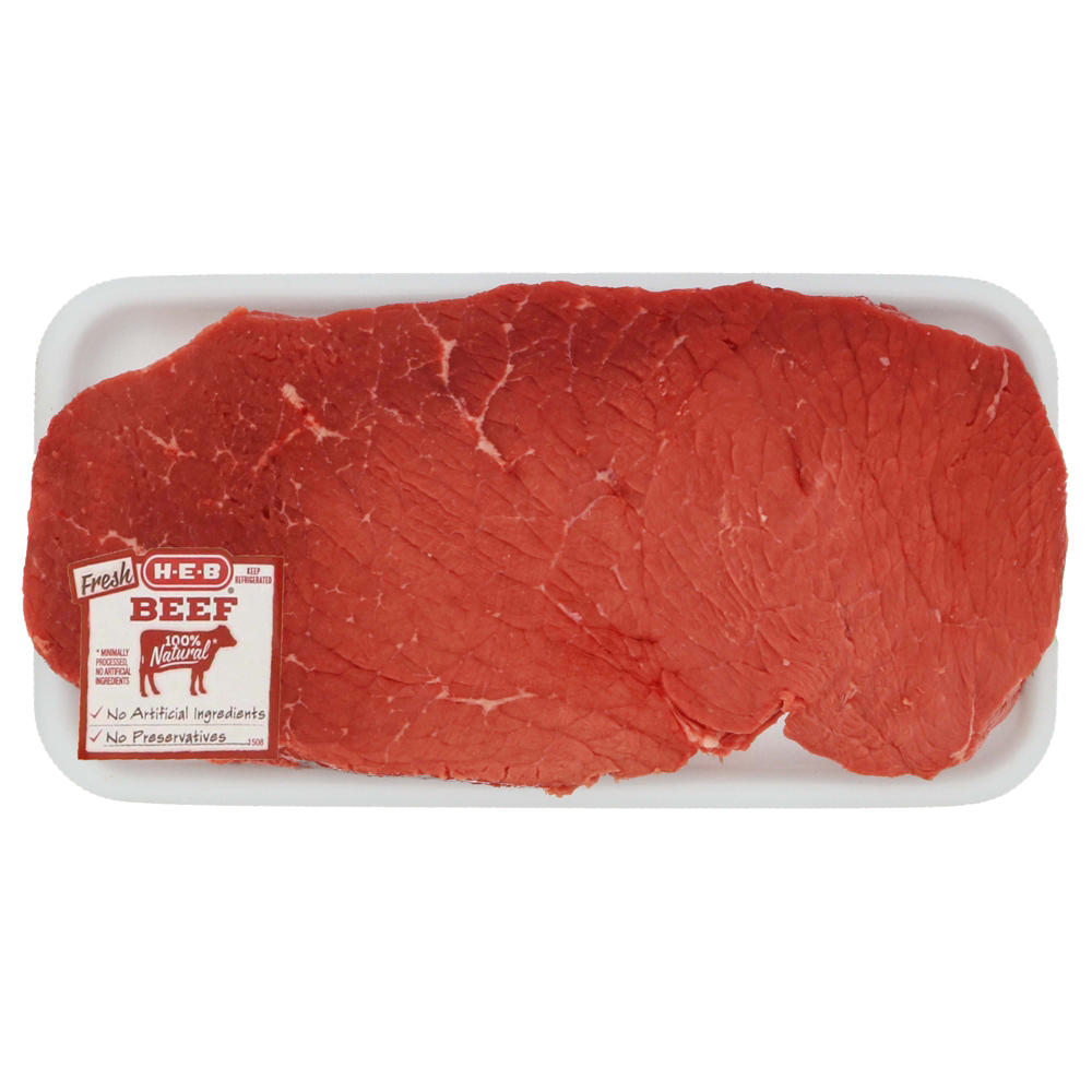H-E-B Beef London Broil Top Round, USDA Select, Avg. 1.44 lbs