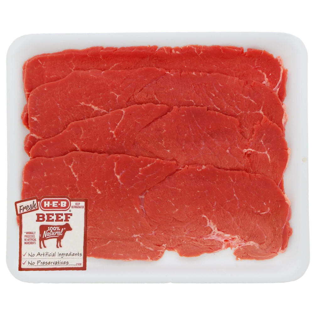 H-E-B Beef Top Round Wafer Thin Value Pack, USDA Select, Avg. 1.38 lbs