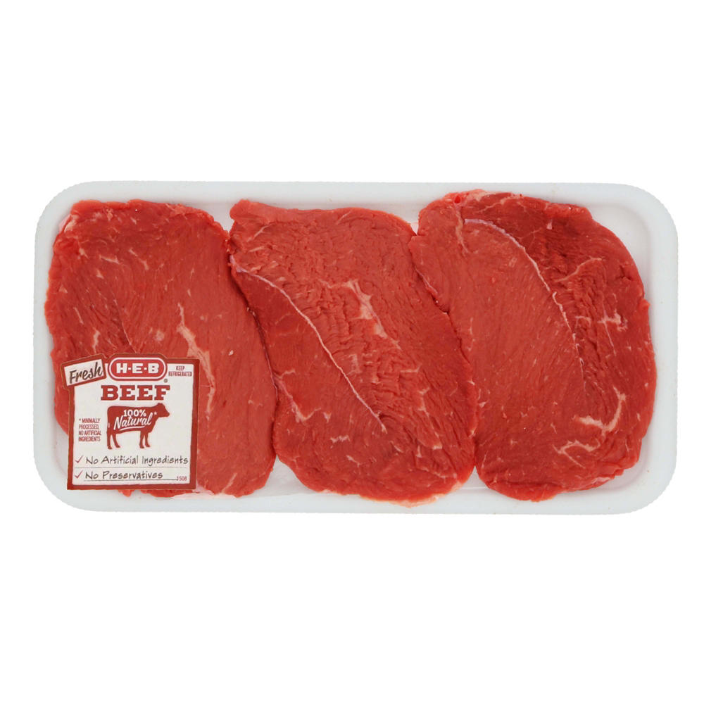 H-E-B Beef Round Tip Steak, USDA Select, Avg. 0.75 lb